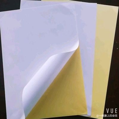 Direkt aus der Mühle Custom Sticker Papier mit Gummi Klebstoff und große Blattgröße