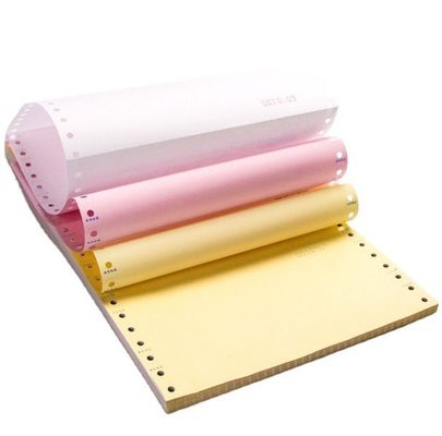 Beschichtet mit 100% Original Holzzzellstoff Kohlenstofffreies/NCR-Papier zum Drucken von blauem und schwarzem Bild