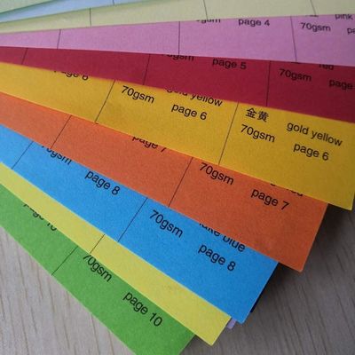 Spurenpapier 55-150 gm Rot/Gelb/Grün/Pinkfarbenes Holzfreies Offsetpapier/Bondpapier