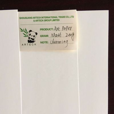 Zellstofftyp Chemisch-mechanischer Zellstoff C2s 80gm-250gm Kunstpapier matt in Schachtelverpackung