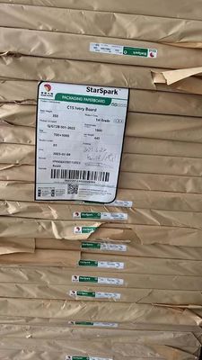 Offsetdruck kompatibel Holzzzellstoff Weiß FBB C1S Elfenbeinpapier für Verpackungen