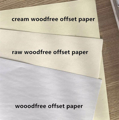 Holzfreies Offsetpapier für Notebook 98%-110% Helligkeit Industriechemie