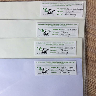 Holzfreies Offsetpapier für Notebook 98%-110% Helligkeit Industriechemie