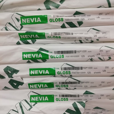 Doppelseitig beschichtetes Nevia-Kunstpapier in Rollen-/Blattverpackung für professionelle Ergebnisse