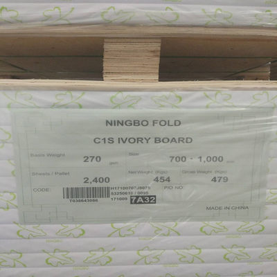 Beschichtetes Ningbo Fold C1S Elfenbeinkarton 190-400 gm für professionelles Laserdruck