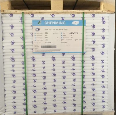 80-200gm C2S/ Kunstpapier für Zeitschriften Druckhelligkeit 92% Papiertyp Schreibpapier